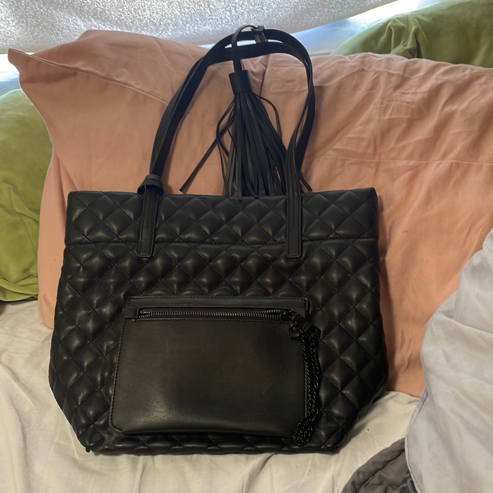 Black Steve Madden Tote Bag